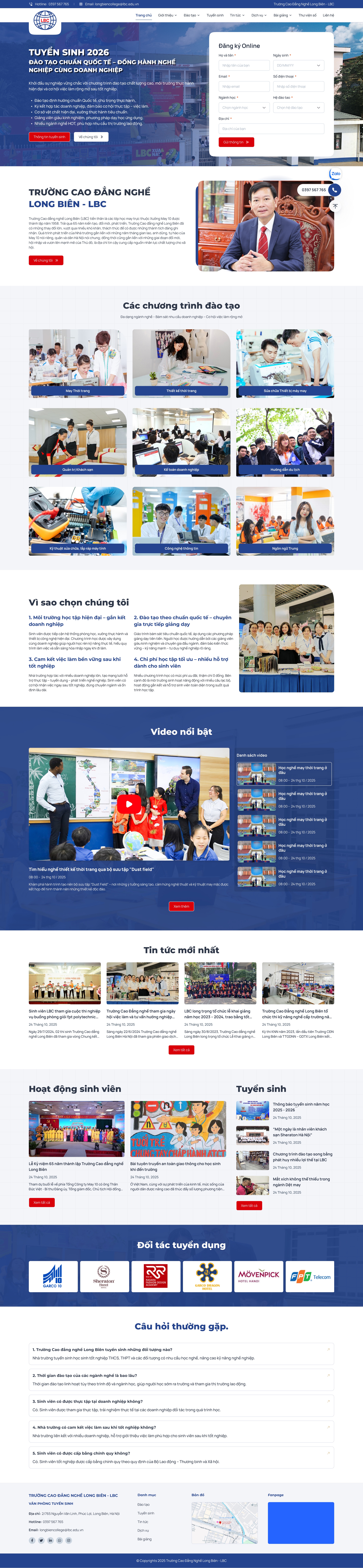 Cao đẳng nghề Long Biên